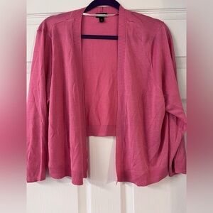 Torrid Pink Cardigan Sweater Lightweight Knit